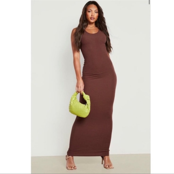 Dresses & Skirts - Chocolate Brown Maxi Bodycon Dress